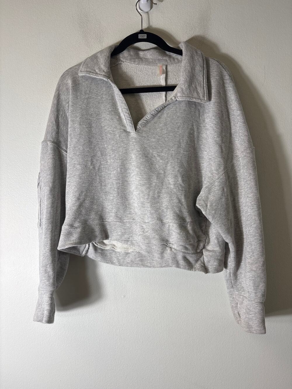 Free People Gray Sweatshirt Pullover Sz M